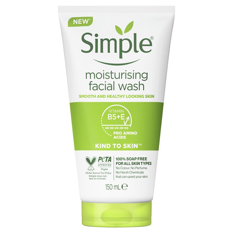 Simple Kind To Skin Sữa Rửa Mặt Dưỡng Ẩm 150 ml