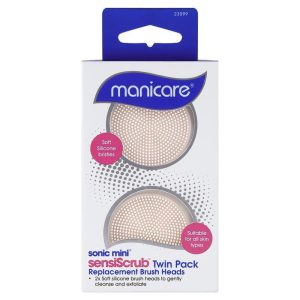 Manicare Sonic Mini SensiScrub Đầu Cọ Thay Thế Làm Sạch Da Mặt 2 Cái