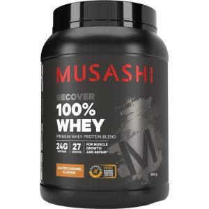 Musashi 100% Whey Protein Vị Caramel Muối 900 g