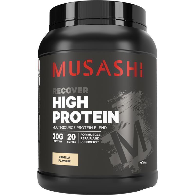 Musashi High Protein Vị Vani Bổ Sung Đạm 900 g