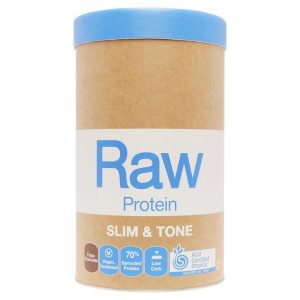 Amazonia RAW Protein Slim & Tone Bột Protein Thực Vật Vị Sô-cô-la 3 Lớp 1 kg