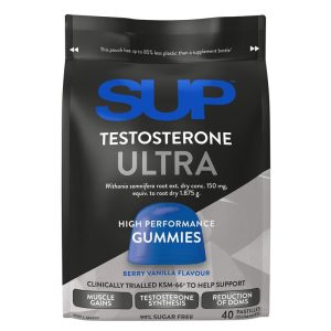 SUP Testosterone Ultra Kẹo Dẻo Hỗ Trợ Tổng Hợp Testosterone 40 Viên