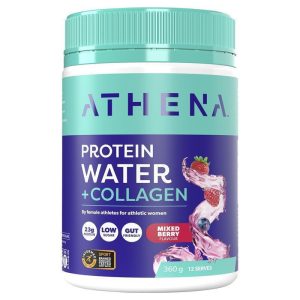 Athena Protein Water + Collagen Bột Protein Và Collagen Vị Quả Mọng 360 g