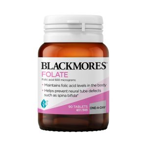 Blackmores Folate 500 mcg Bổ Sung Axit Folic 90 Viên