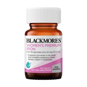 Blackmores Women's Premium Iron Bổ Sung Sắt Dạng Iron Glycinate 30 Viên