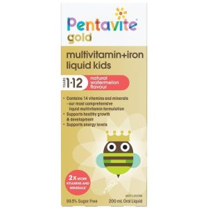 Pentavite Gold Multivitamin + Sắt Dạng Dung Dịch Cho Trẻ Em 200 ml