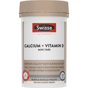 Swisse Ultiboost Canxi và Vitamin D3 Viên Nhỏ Dễ Nuốt 300 Viên
