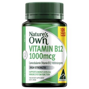 Nature's Own Vitamin B12 Hàm Lượng Cao 1000 mcg 120 Viên