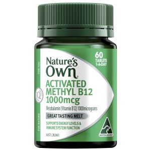 Nature's Own Activated Methyl B12 1000 mcg Hỗ Trợ Năng Lượng Và Miễn Dịch 60 Viên