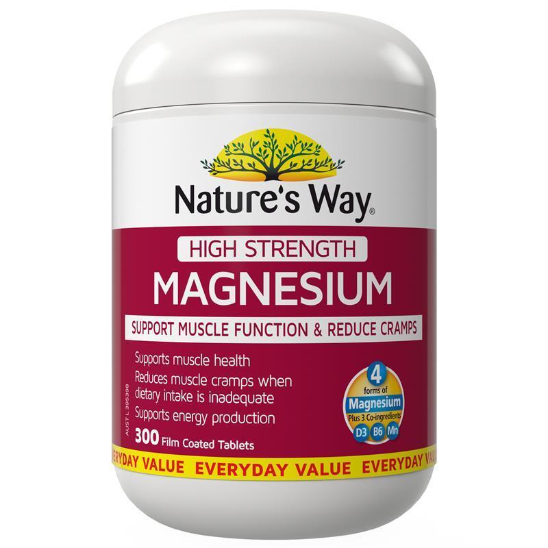 Nature's Way High Strength Magiê 600 mg 300 Viên
