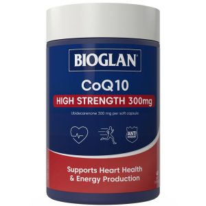 Bioglan CoQ10 300 mg Hỗ Trợ Tim Mạch Và Năng Lượng 60 Viên Nang