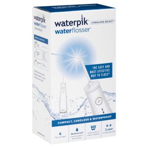 Waterpik Cordless Select Máy Tăm Nước Không Dây Sạc Lại Màu Trắng – ảnh 2
