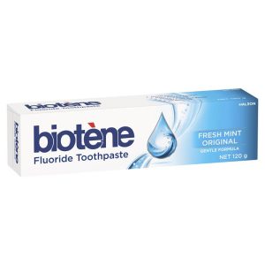 Biotene Kem Đánh Răng Fluoride Chăm Sóc Khô Miệng Vị Bạc Hà 120 g