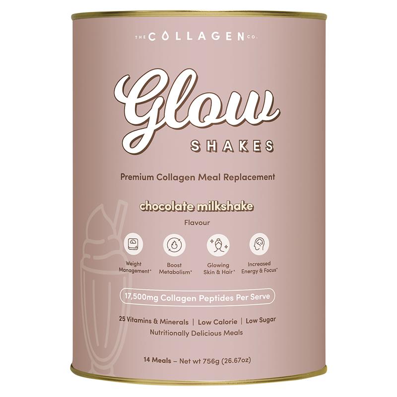 The Collagen Co Glow Shakes Bột Protein Và Collagen Vị Chocolate 756 g