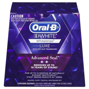 Oral-B 3D White Luxe Advanced Seal Miếng Dán Làm Trắng Răng 14 Lần Dùng