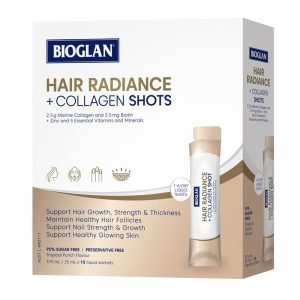 Bioglan Hair Radiance + Collagen Nước Uống Hỗ Trợ Tóc, Da Và Móng 25 ml x 15 Gói