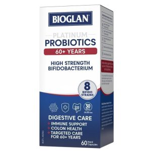 Bioglan Platinum Probiotics 60+ Men Vi Sinh Hỗ Trợ Tiêu Hóa 60 Viên Nang