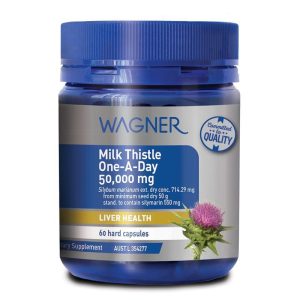 Wagner Milk Thistle Hỗ Trợ Gan 50.000 mg 60 Viên Nang