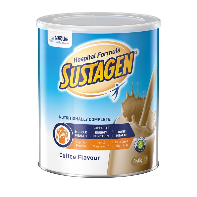 Sustagen Hospital Formula Thức Uống Bổ Sung Dinh Dưỡng Vị Cà Phê 840 g