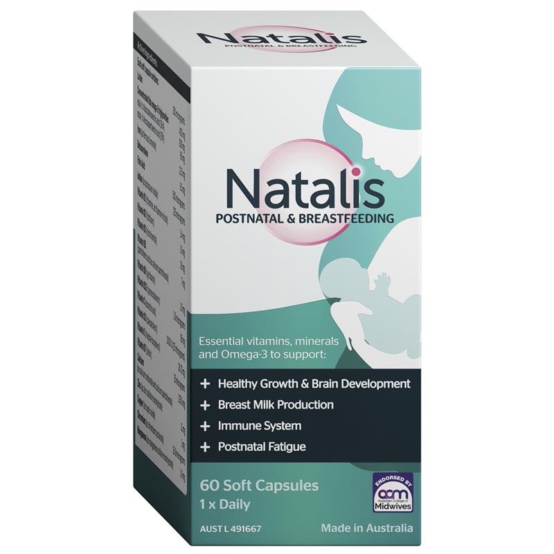 Natalis PostNatal Hỗ Trợ Sau Sinh Và Cho Con Bú 60 Viên Nang – ảnh 2