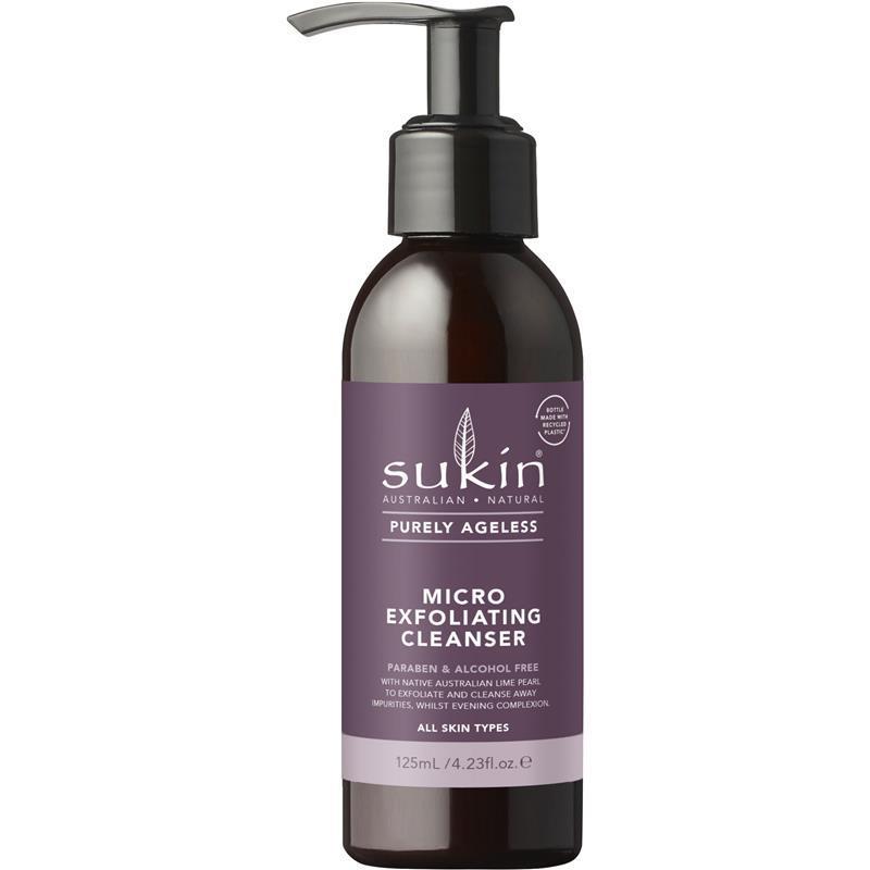 Sukin Purely Ageless Sữa Rửa Mặt Tẩy Tế Bào Chết Dịu Nhẹ 125 ml