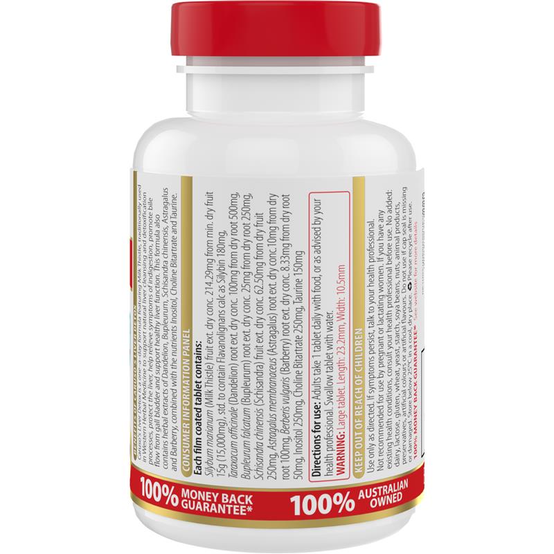 Caruso's Liver Clear Detox Hỗ Trợ Gan 60 Viên – ảnh 2