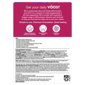 VOOST Women's Multivitamin Vị Mâm Xôi 60 Viên Sủi – ảnh 3