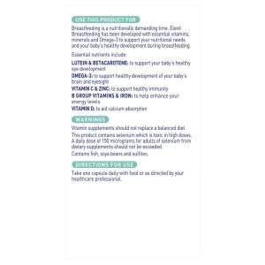 Elevit Breastfeeding Vitamin Tổng Hợp Cho Phụ Nữ Cho Con Bú 60 Viên Nang – ảnh 3