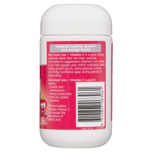 Nature's Way Kids Smart Viên Nhai Bổ Sung Sắt và Vitamin C Cho Trẻ Từ 2 Tuổi 50 Viên – ảnh 2