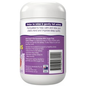 Nature's Way Kids Smart Vita Gummies Calm & Sleep Kẹo Dẻo Hỗ Trợ Thư Giãn Và Giấc Ngủ Không Đường 50 Viên – ảnh 2