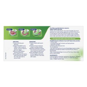 Polident Fresh Mint Kem Dán Hàm Giả Hương Bạc Hà 2 Tuýp 60 g – ảnh 3