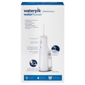 Waterpik Cordless Select Máy Tăm Nước Không Dây Sạc Lại Màu Trắng – ảnh 3