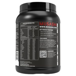 Musashi High Protein + Creatine Bột Protein Và Creatine Vị Sô-cô-la 900 g – ảnh 2