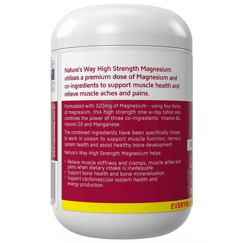 Nature's Way High Strength Magiê 600 mg 300 Viên – ảnh 2
