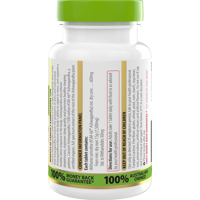 Caruso's Ashwagandha KSM-66 Hỗ Trợ Giảm Căng Thẳng 50 Viên – ảnh 2
