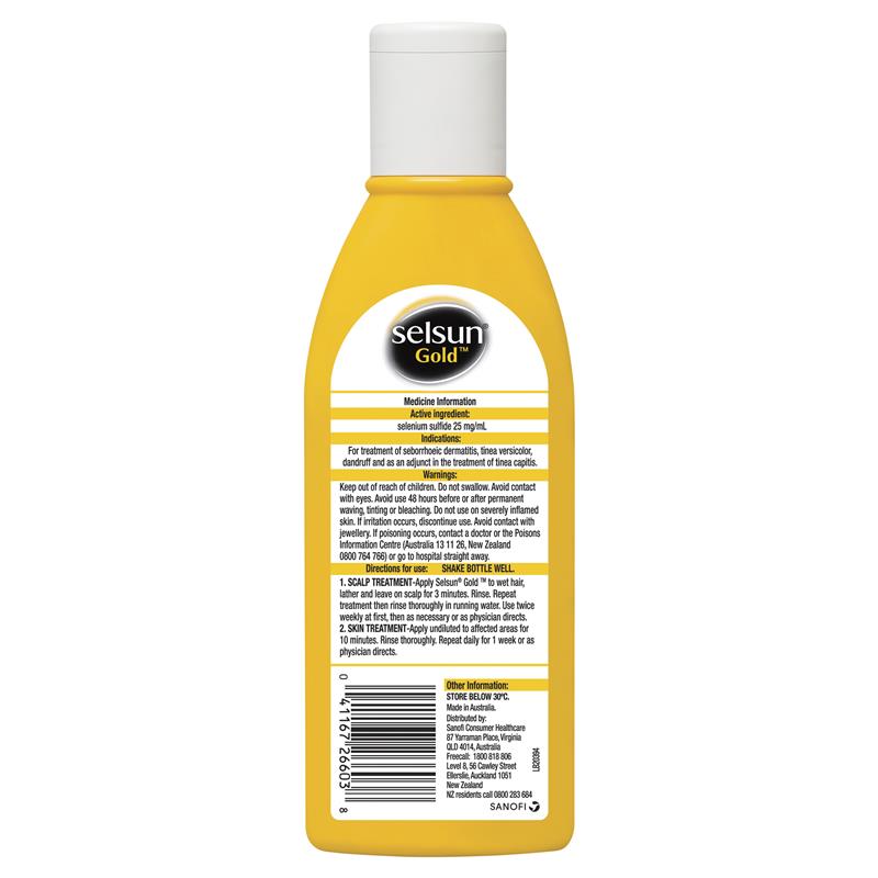 Selsun Gold Dầu Gội Điều Trị Gàu 2.5% Selenium Sulfide 200 ml – ảnh 2