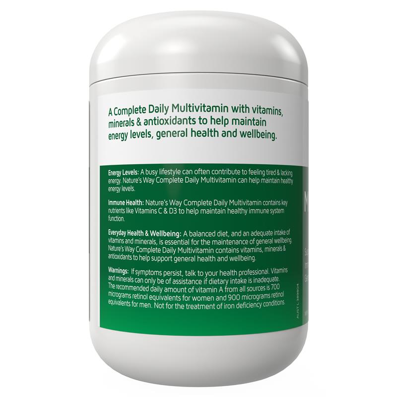 Nature's Way Complete Daily Multivitamin Vitamin Tổng Hợp Hằng Ngày 200 Viên