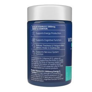 Bioglan Vitamin B12 2000 mcg Hỗ Trợ Năng Lượng Và Nhận Thức 90 Viên – ảnh 2