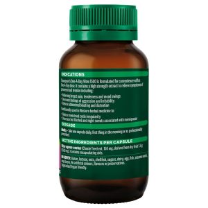 Thompson's One-A-Day Vitex 1500 mg Hỗ Trợ Triệu Chứng Tiền Kinh Nguyệt 60 Viên Nang – ảnh 2