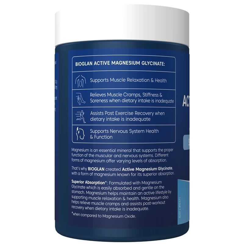Bioglan Active Magnesium Glycinate Bổ Sung Magiê 160 mg 200 Viên – ảnh 2