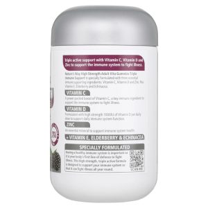 Nature's Way Adult Vita Gummies Triple Immune hỗ trợ miễn dịch hàm lượng cao 50 Kẹo Dẻo – ảnh 2
