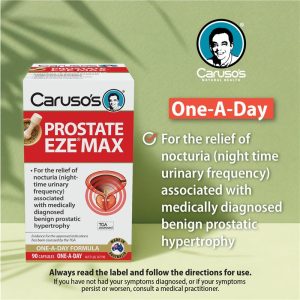 Caruso's Prostate Eze Max Hỗ Trợ Tiểu Đêm 90 Viên Nang – ảnh 2