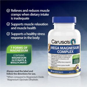 Caruso's Mega Magnesium Complex Bổ Sung Magiê 200 mg 60 Viên – ảnh 3