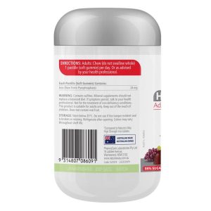 Nature's Way Adult Vita Gummies Iron Hàm Lượng Cao 24 mg 30 Viên Nhai – ảnh 3