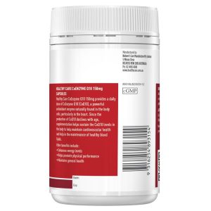 Healthy Care CoEnzyme Q10 150 mg Hỗ Trợ Sức Khỏe Tim Mạch 100 Viên Nang – ảnh 3
