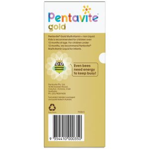 Pentavite Gold Multivitamin + Sắt Dạng Dung Dịch Cho Trẻ Em 200 ml