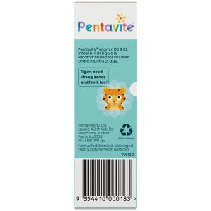 Pentavite Vitamin D3 & K2 Dạng Lỏng Cho Trẻ Em 30 ml