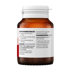 Blackmores Vitamin E 250 IU Chống Oxy Hóa 50 Viên Nang – ảnh 3
