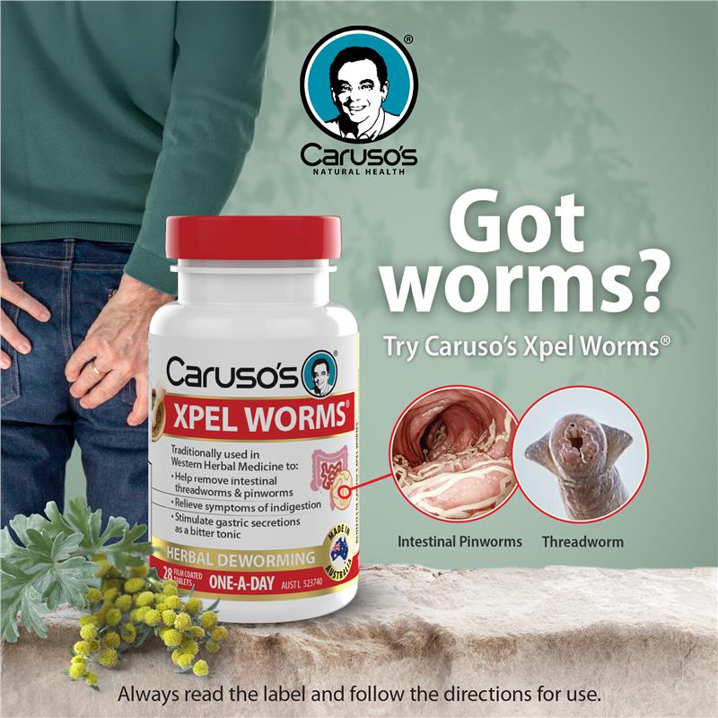 Caruso's XPEL WORMS Hỗ Trợ Loại Bỏ Giun Kim Và Giun Sợi 28 Viên – ảnh 3