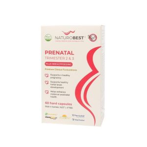 NaturoBest Prenatal Cho Tam Cá Nguyệt 2, 3 Và Giai Đoạn Cho Con Bú 60 Viên Nang